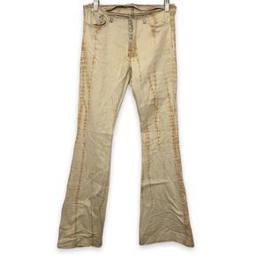 Hudson Jeans Beige Flare & Wide Leg